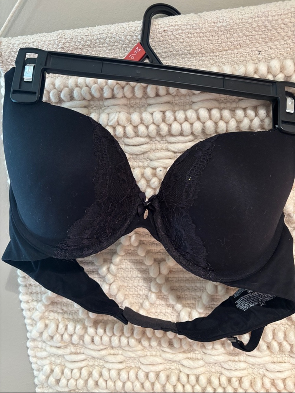 Victoria's Secret Black Lace Push-Up Bra